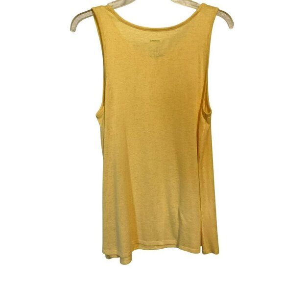 Sonoma Goods For Life Tank Top Flowy Lightweight Women's Sz Large Yellow Relaxed - Picture 5 of 7